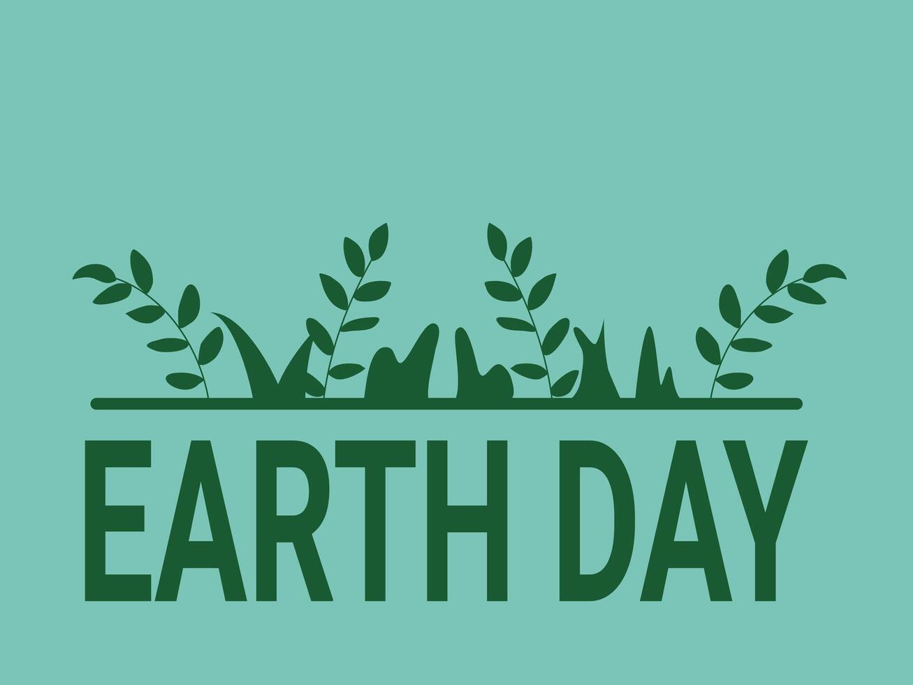 flat design Earth Day illustration vector