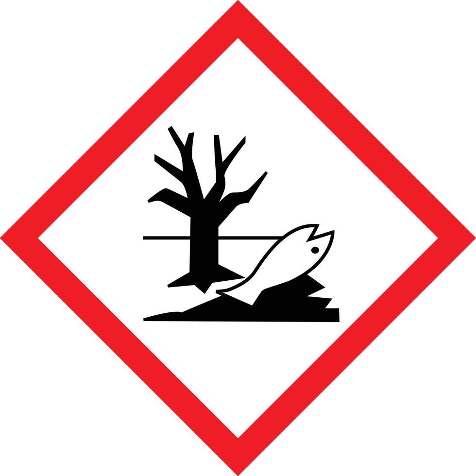 ghs 09 environmental hazard pictogram vector