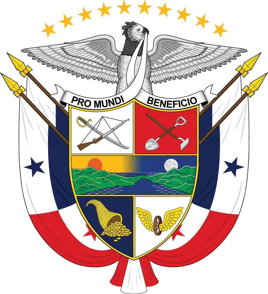 coat of arms of panama vector