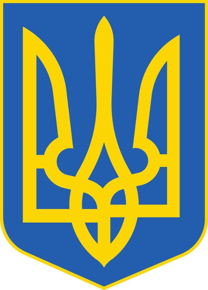 escudo de armas de ucrania vector