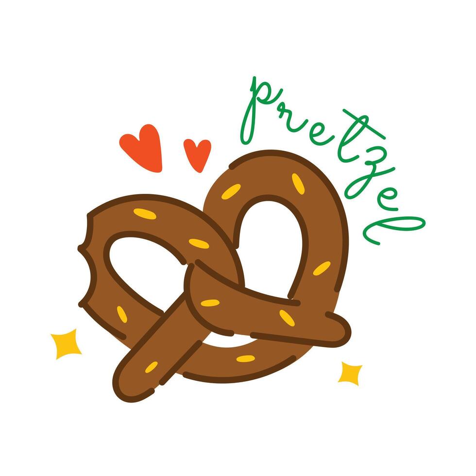 conceptos de pretzel de moda vector