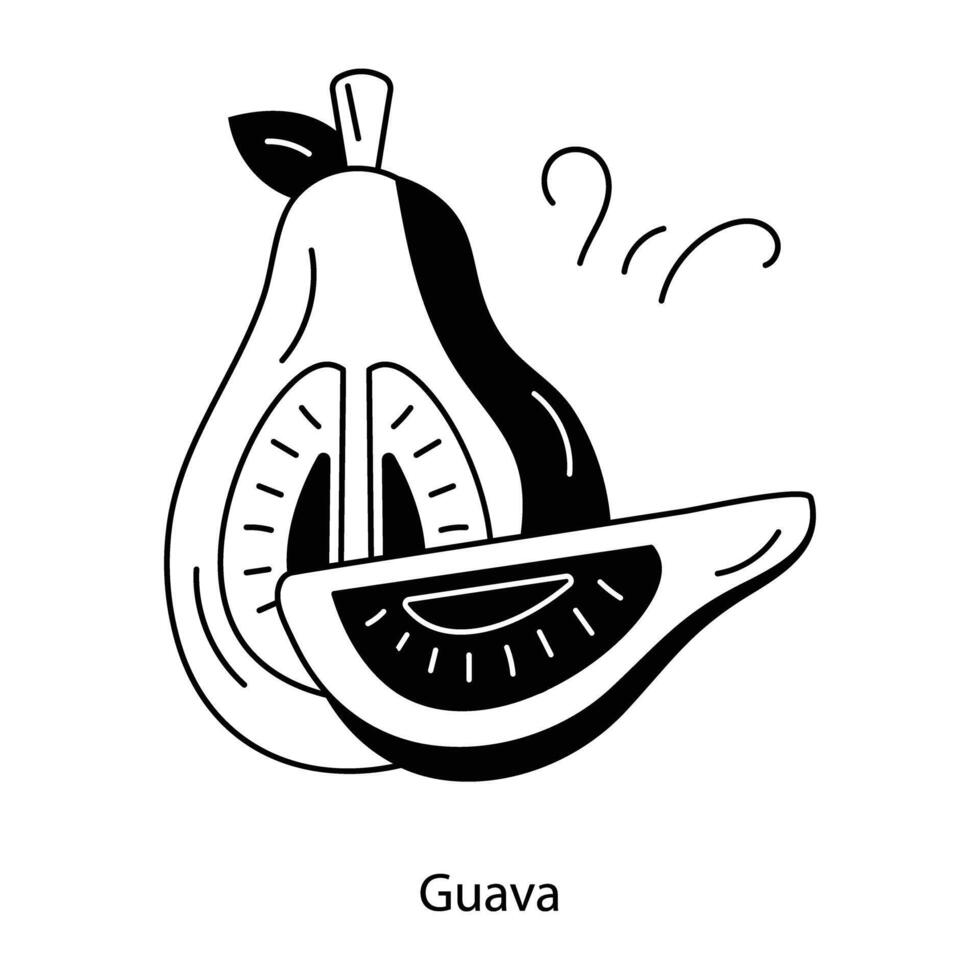 Trendy Guava Concepts vector