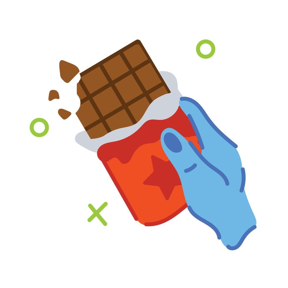Trendy Chocolate Bar vector