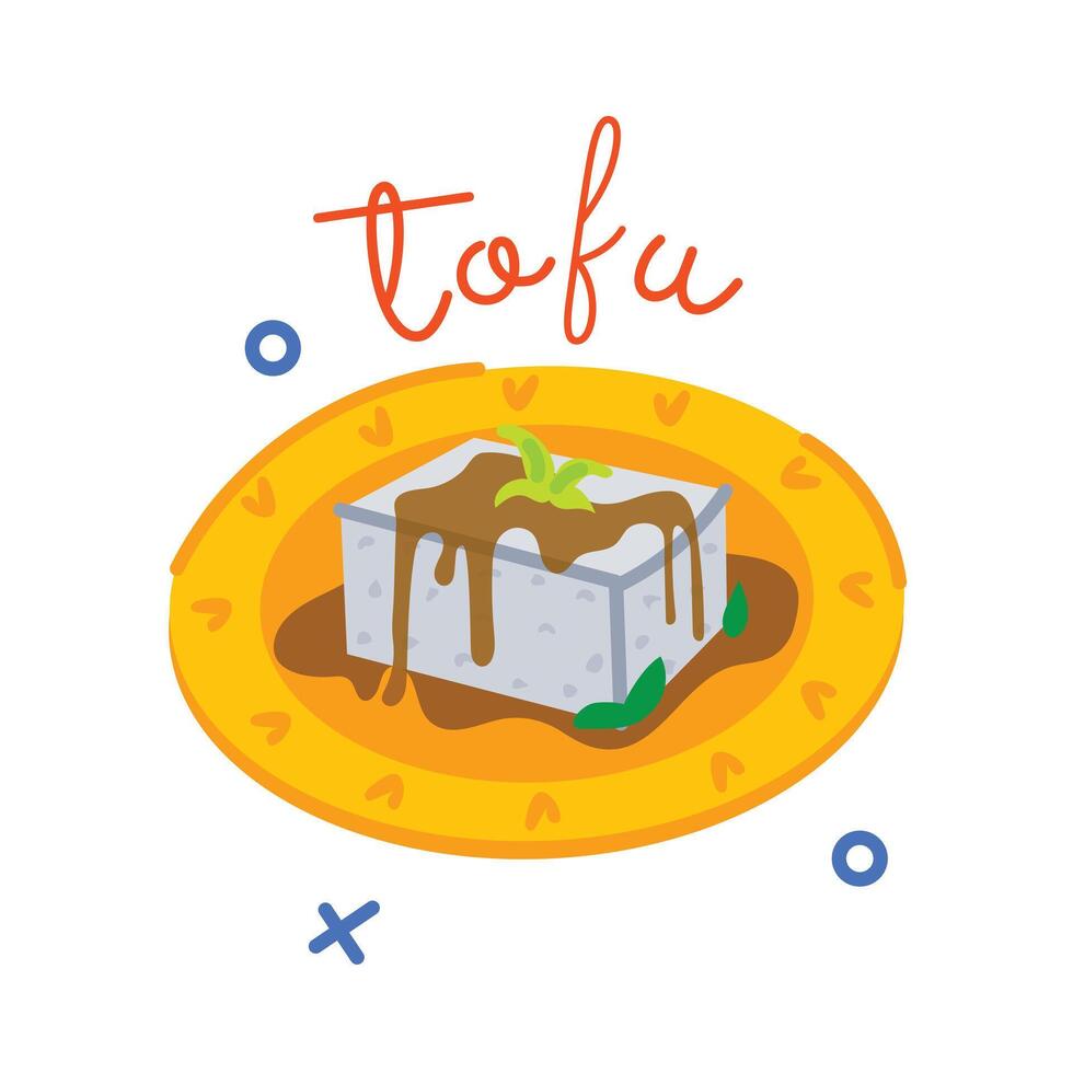 Trendy Tofu Concepts vector