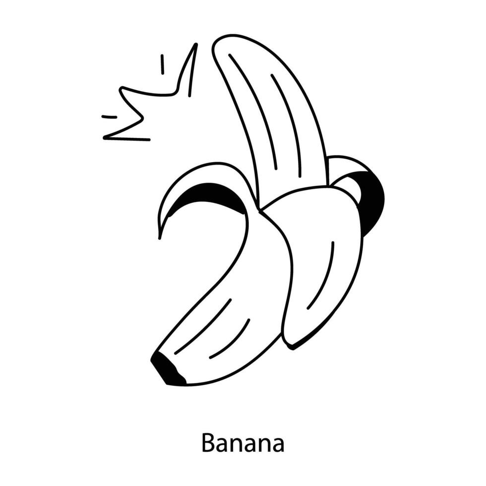conceptos de banano de moda vector