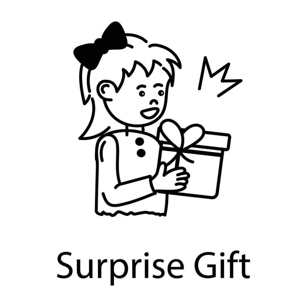 Trendy Surprise Gift vector