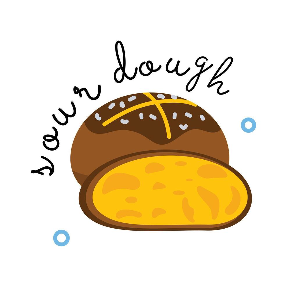 Trendy Sour Dough vector