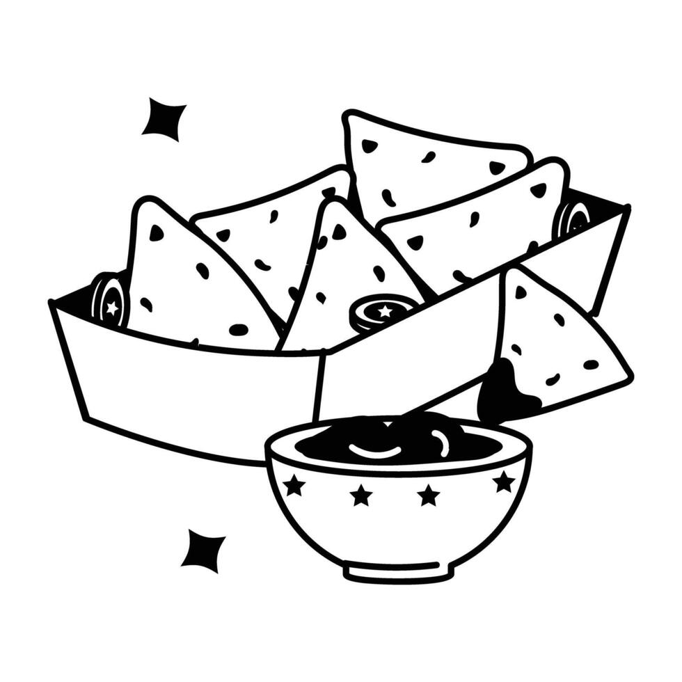 Trendy Nacho Sauce vector