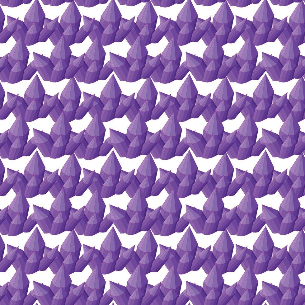 Purple crystal. Simple seamless pattern. illustration. vector