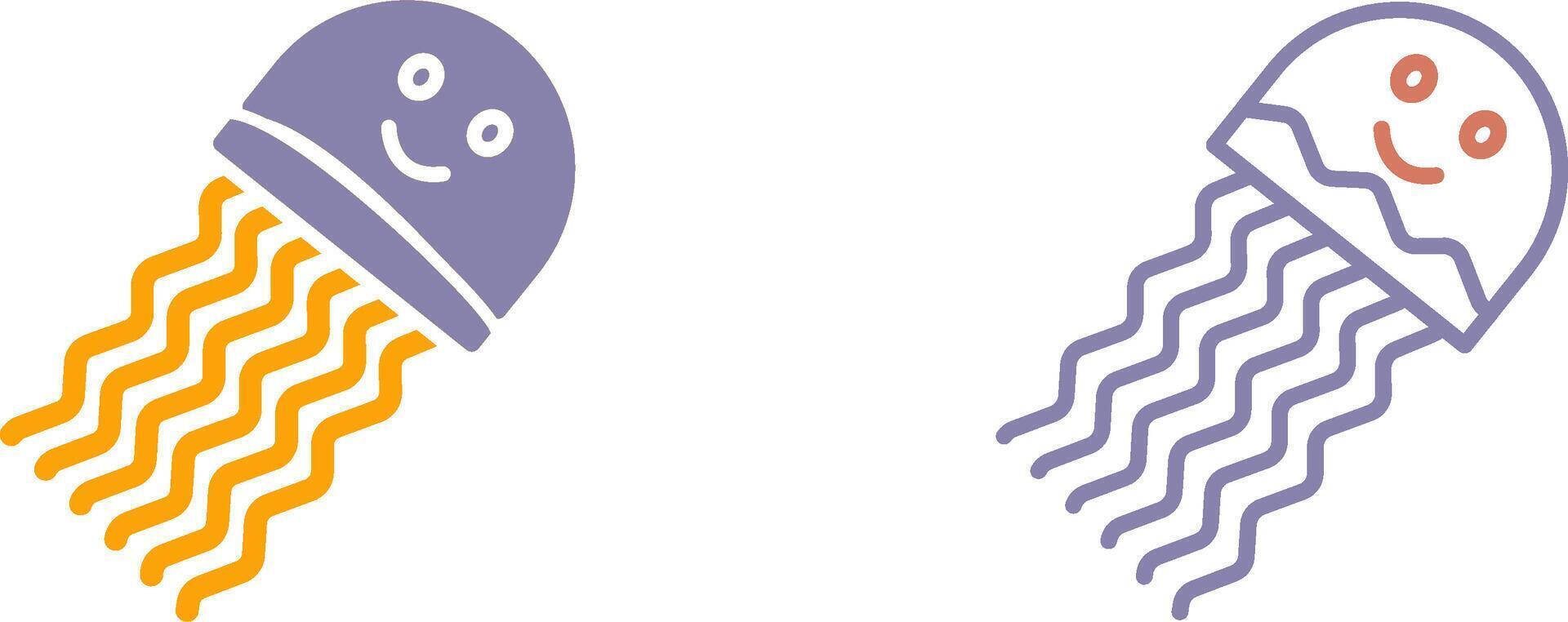 Jellyfish Icon Design vector