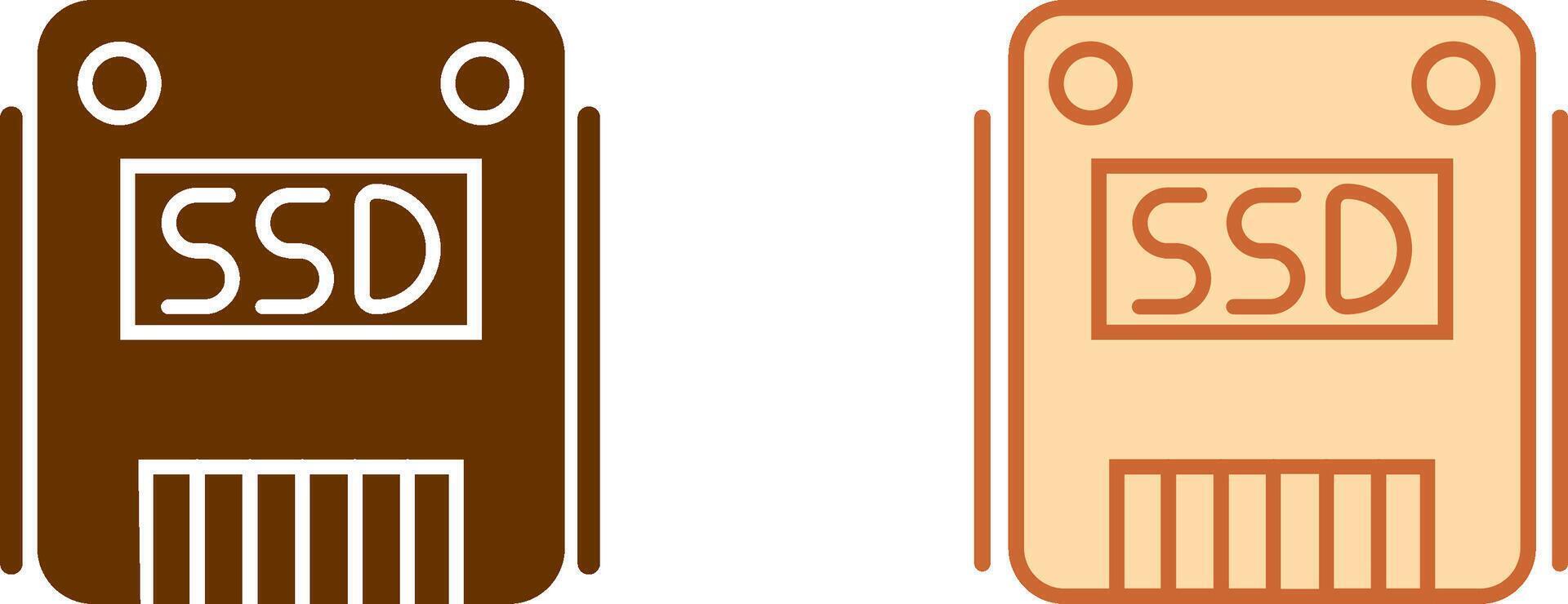 SSD Icon Design vector