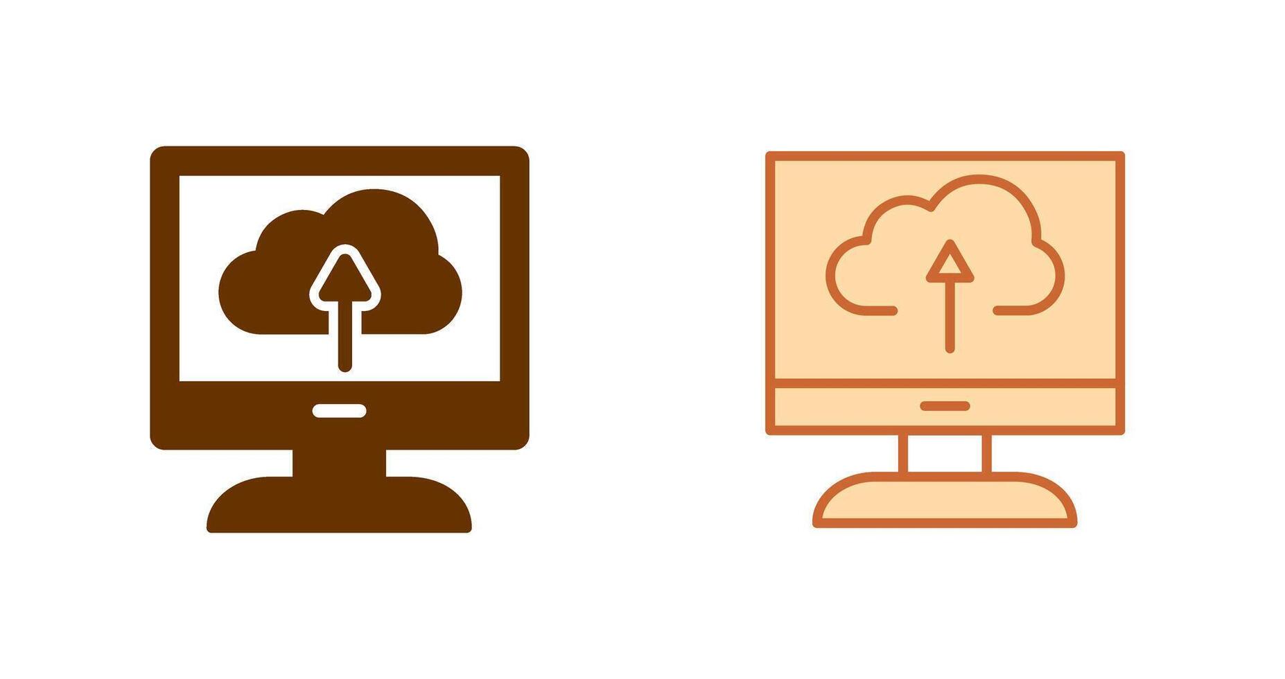 Cloud Backup Icon Design vector