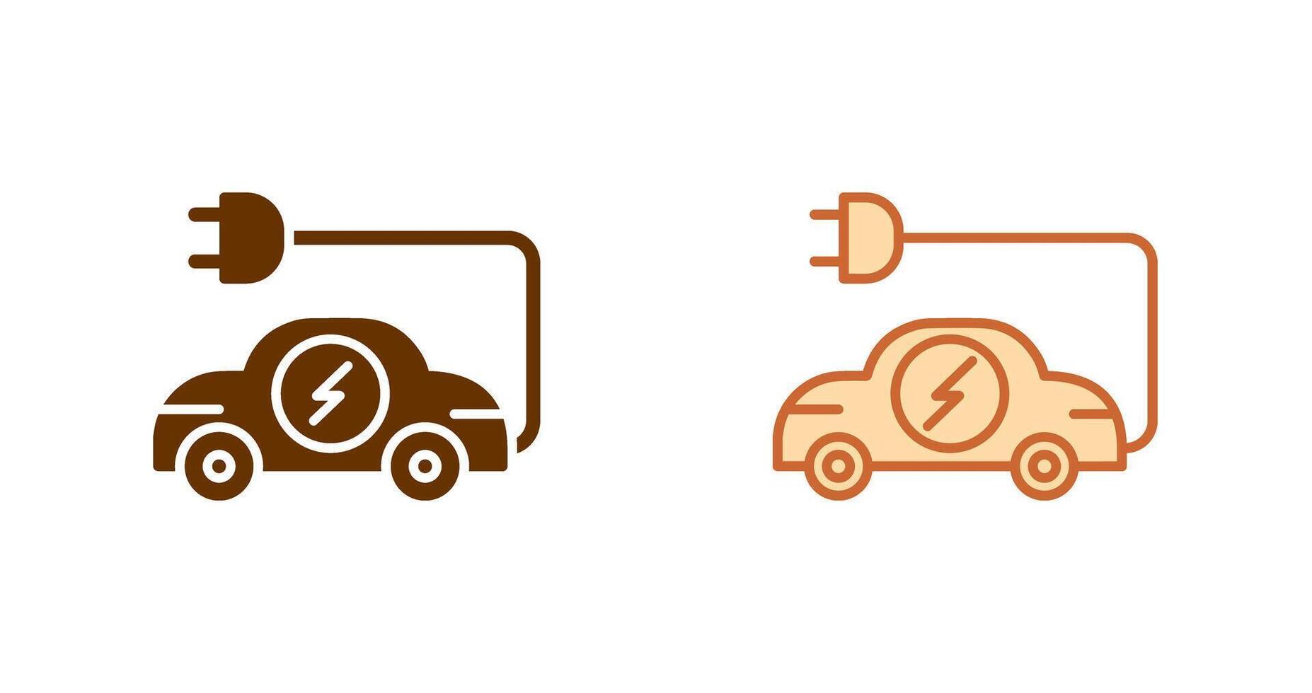 Electric Car Icon Design vector