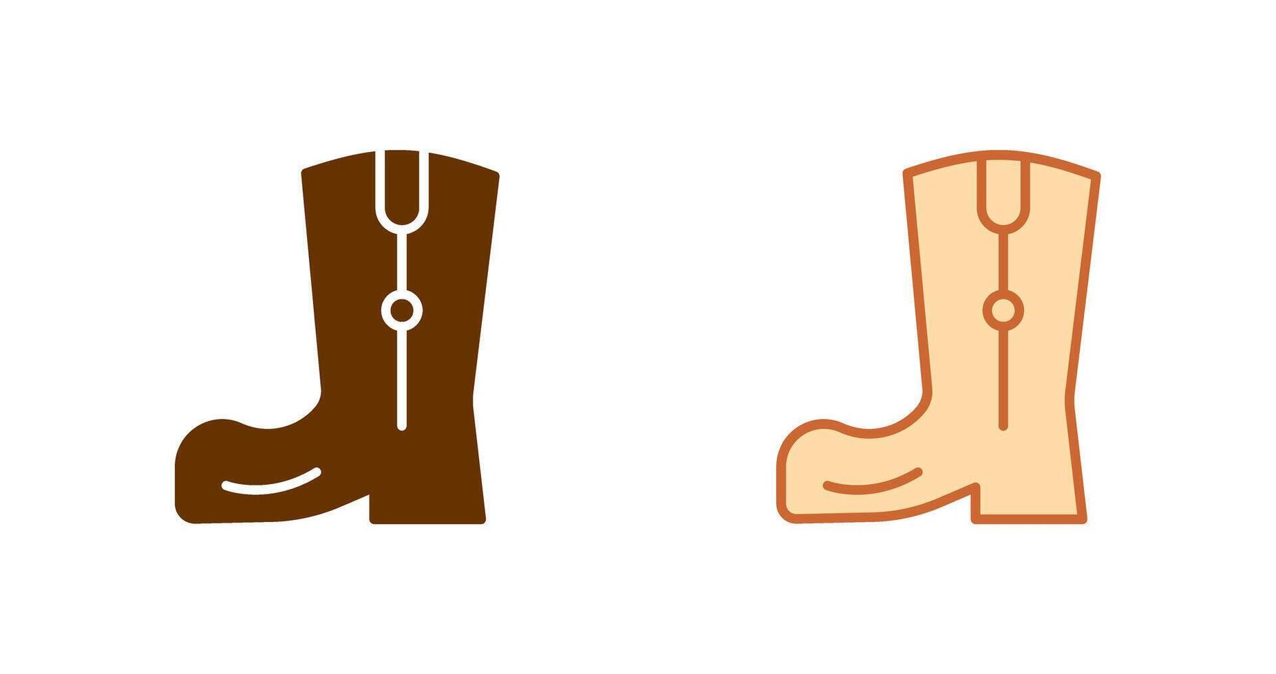 Cowboy Boot Icon Design vector