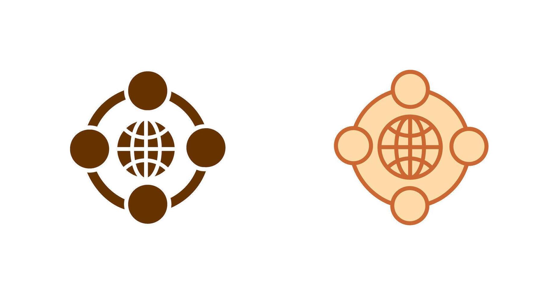 Network Icon Design vector
