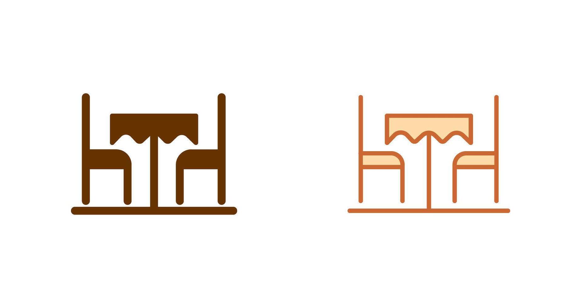 diseño de icono de mesa vector