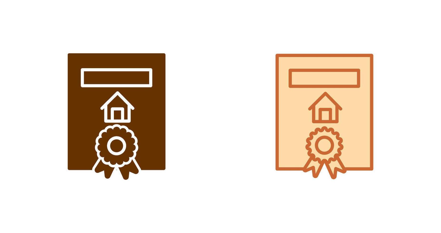 Certificate Icon Design vector