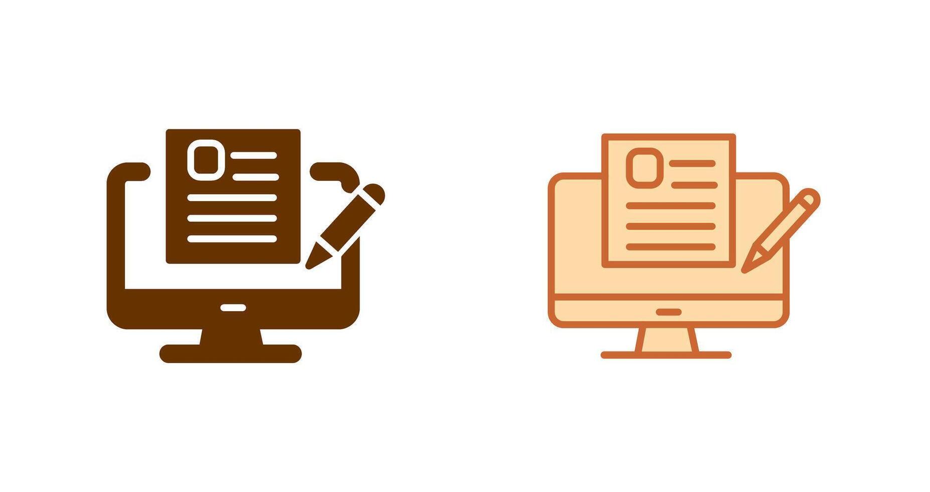 Blog Icon Design vector