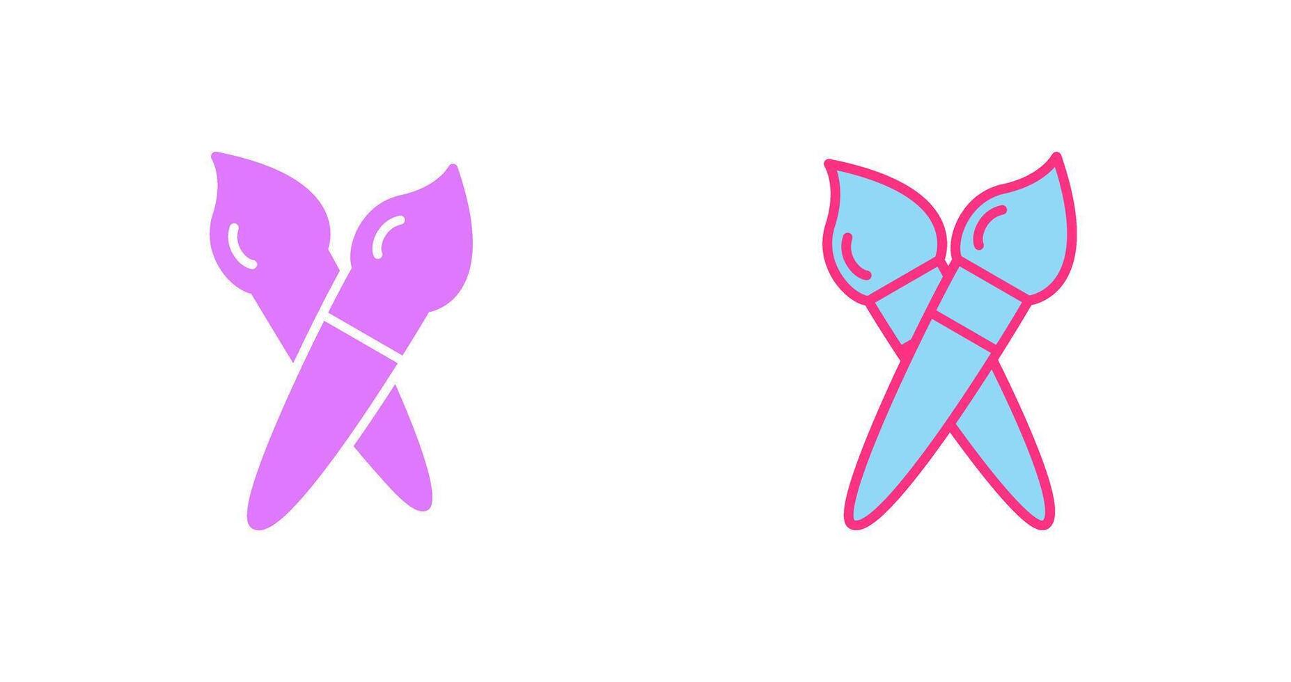 Brushes Icon Design vector