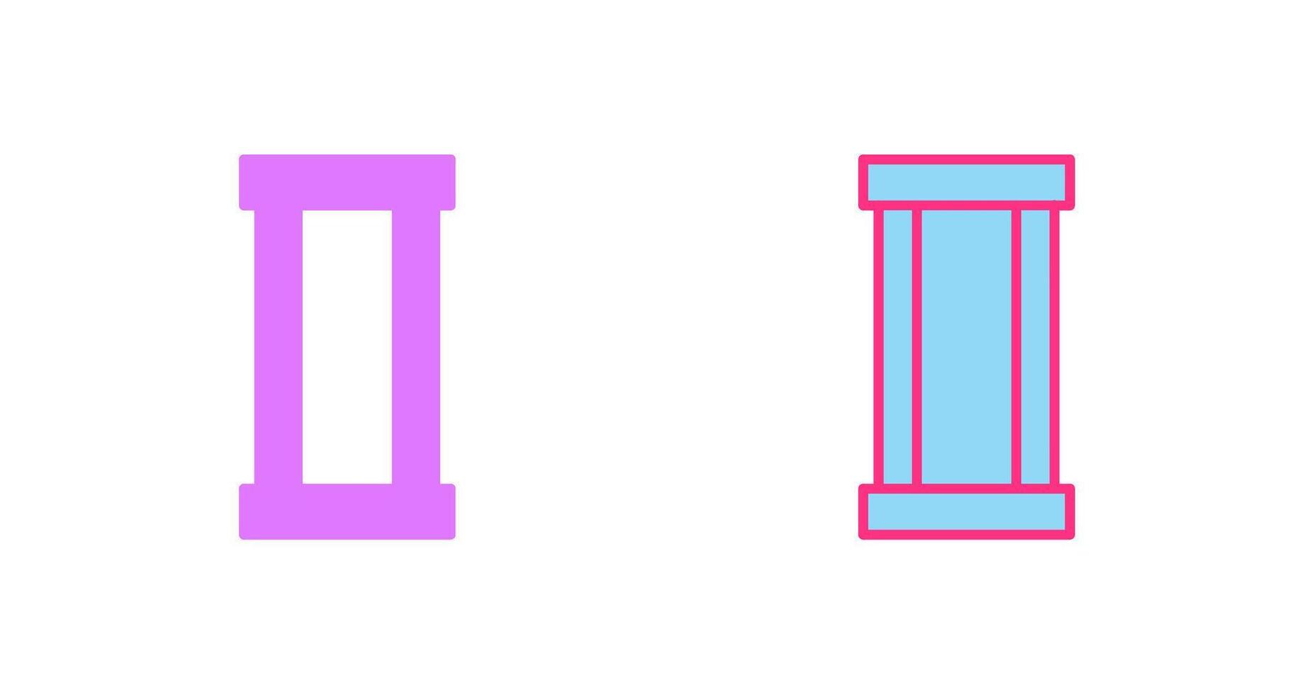 Column Icon Design vector