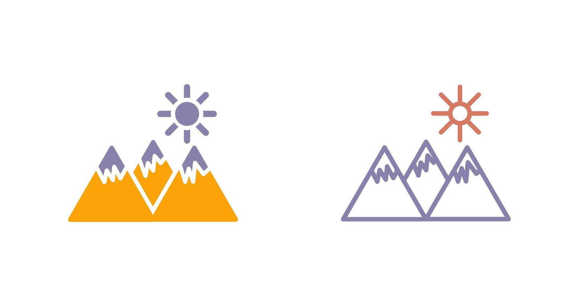 Mountain Icon Design vector