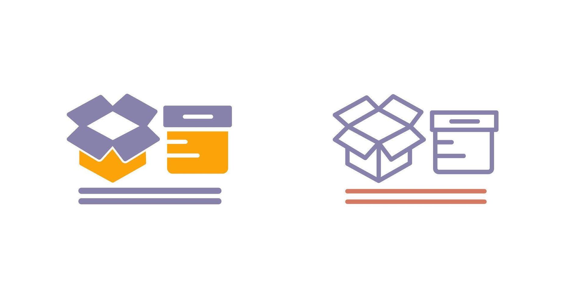 Boxes Icon Design vector