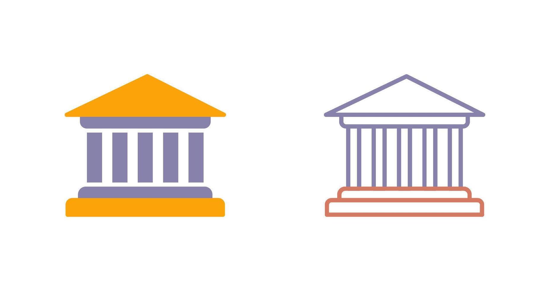 Parthenon Icon Design vector