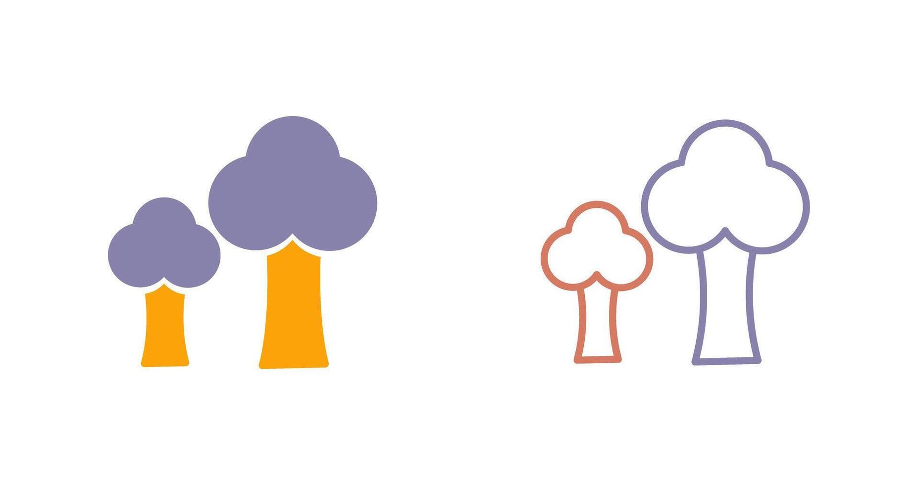 Trees Icon Design vector