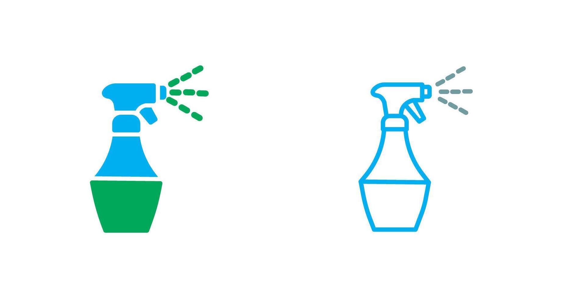 Water Spray Bottle Icon Design vector