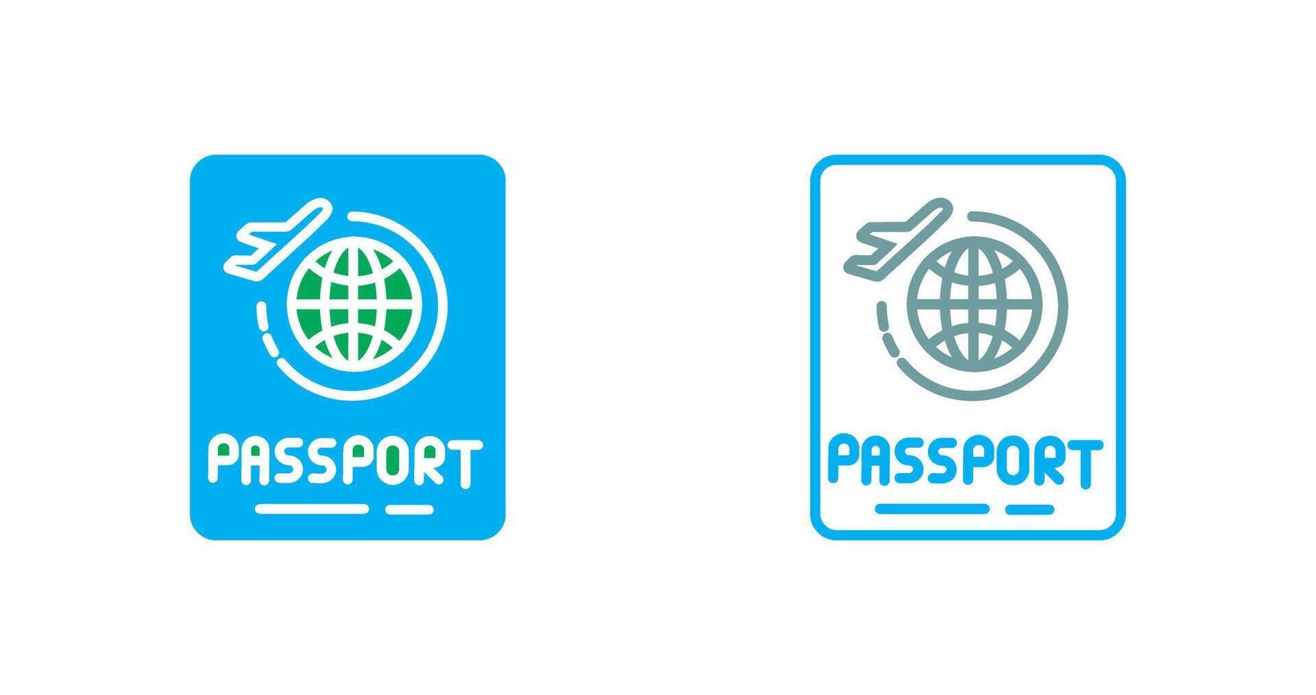 Passport Icon Design vector