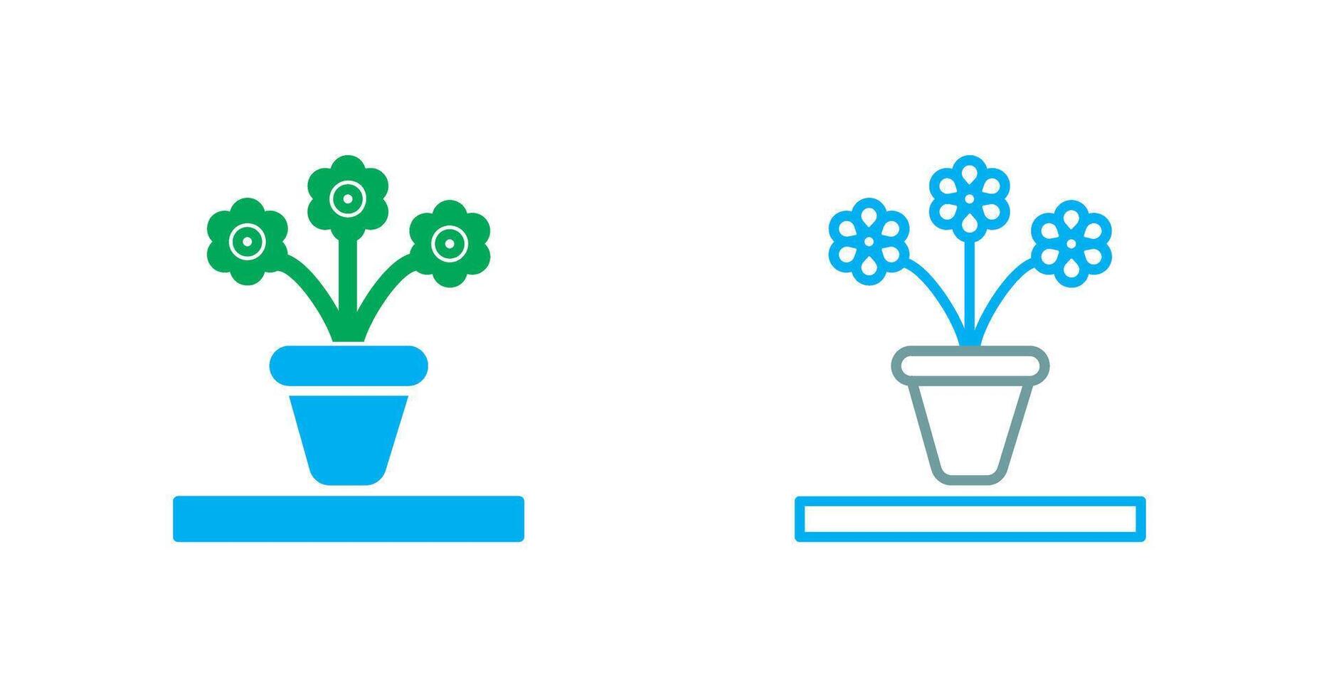 Flower Pot Icon Design vector