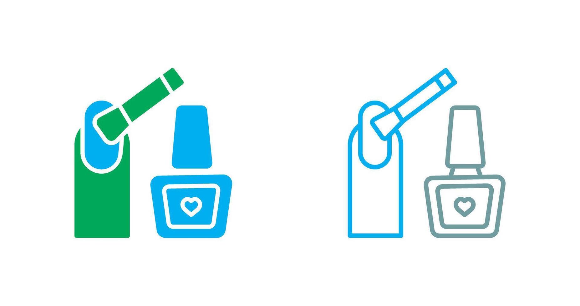 Nailpolish Icon Design vector