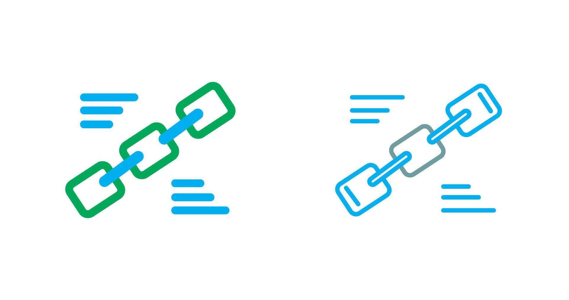 Hyperlink Icon Design vector