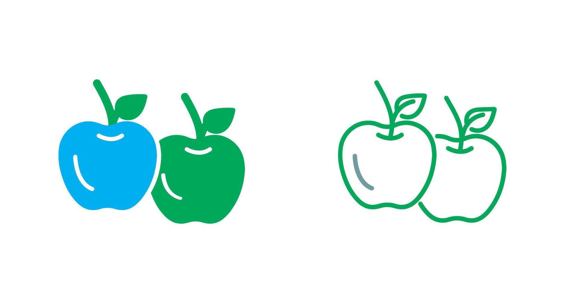 diseño de icono de manzana vector