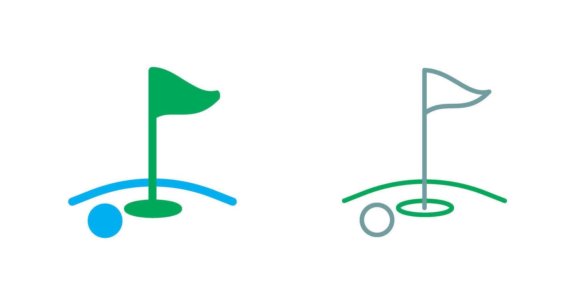 diseño de icono de golf vector