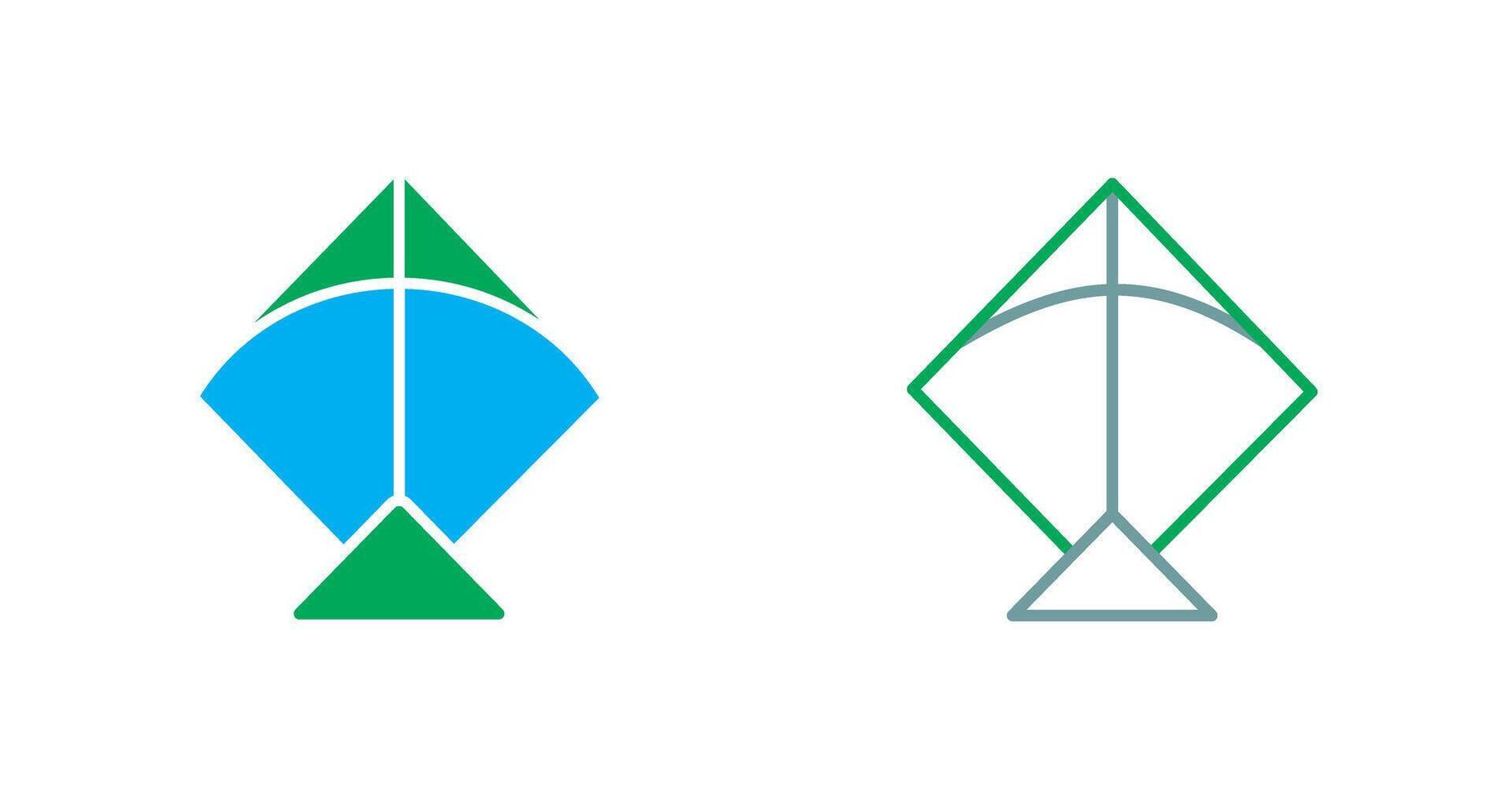 Kite Icon Design vector
