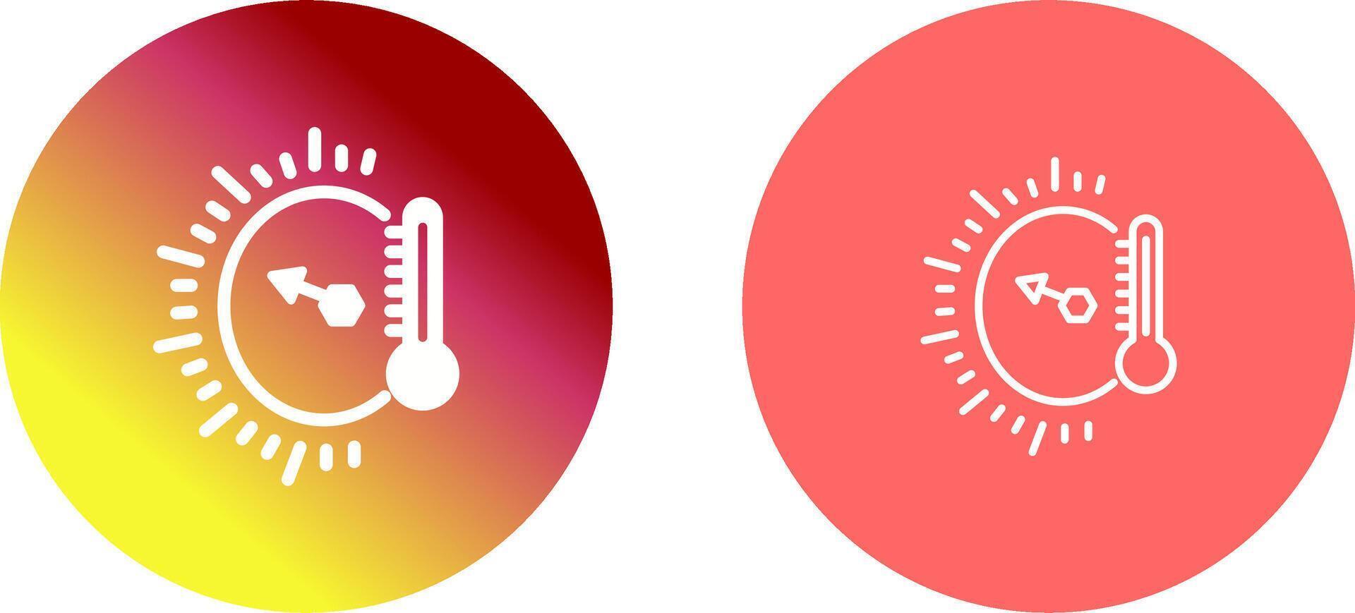 Temperature Indicator Icon Design vector