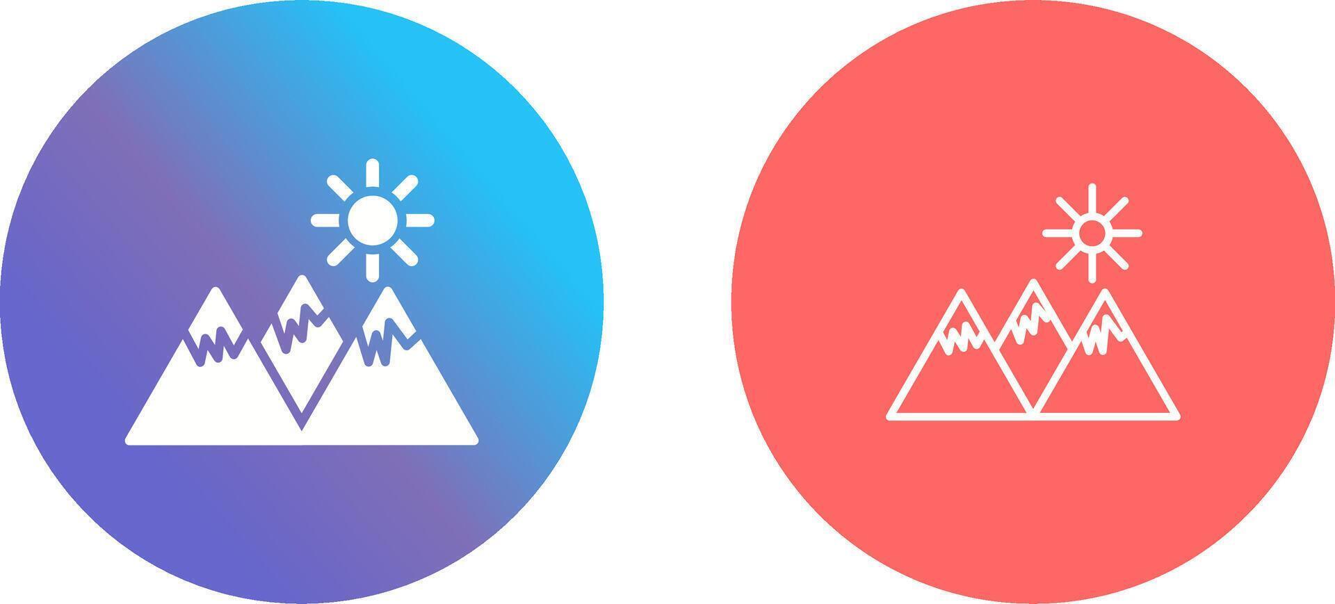 Mountain Icon Design vector