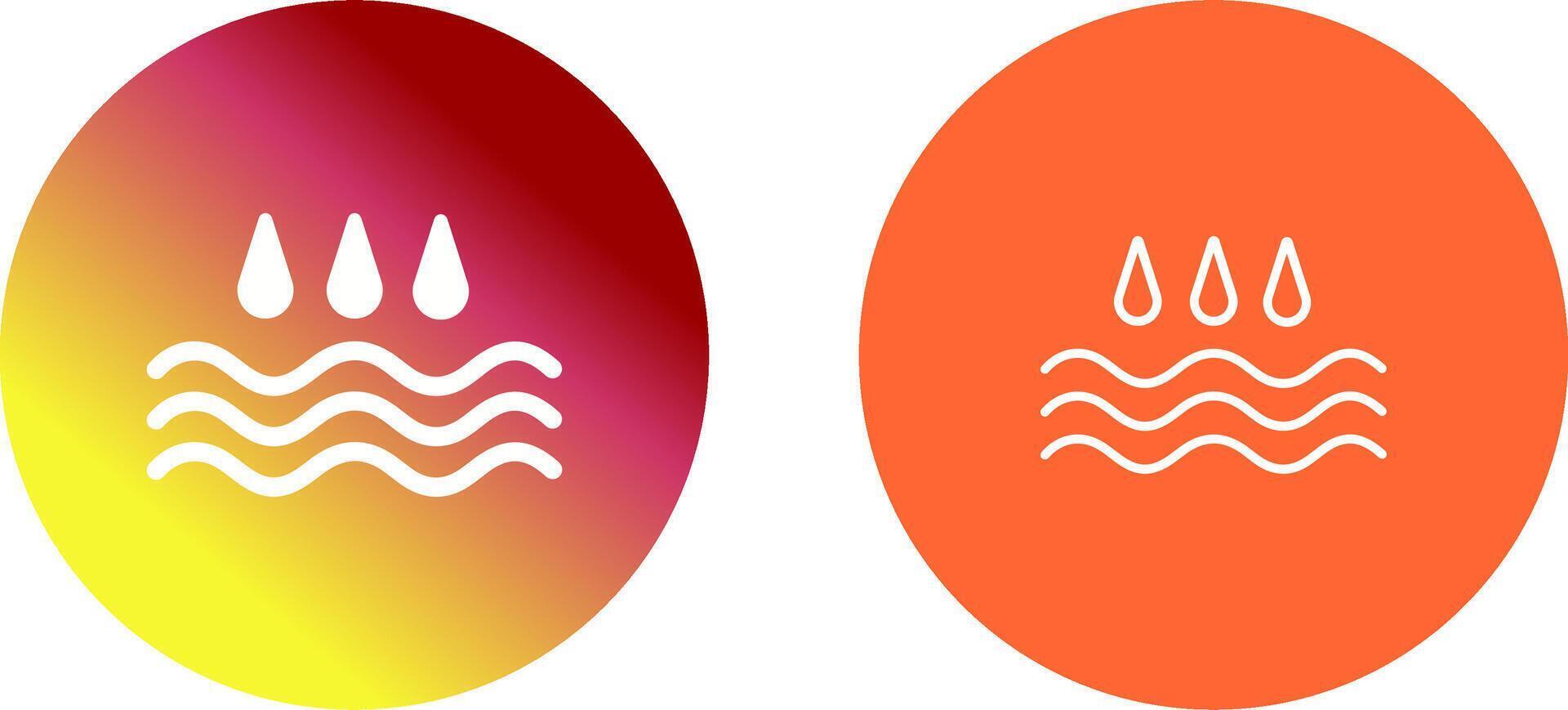 Drops Icon Design vector