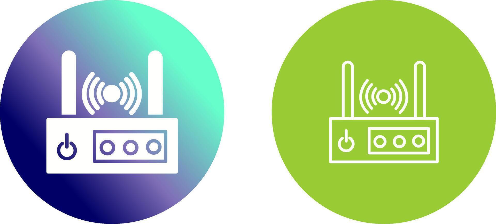 WiFi Router Icon Design vector