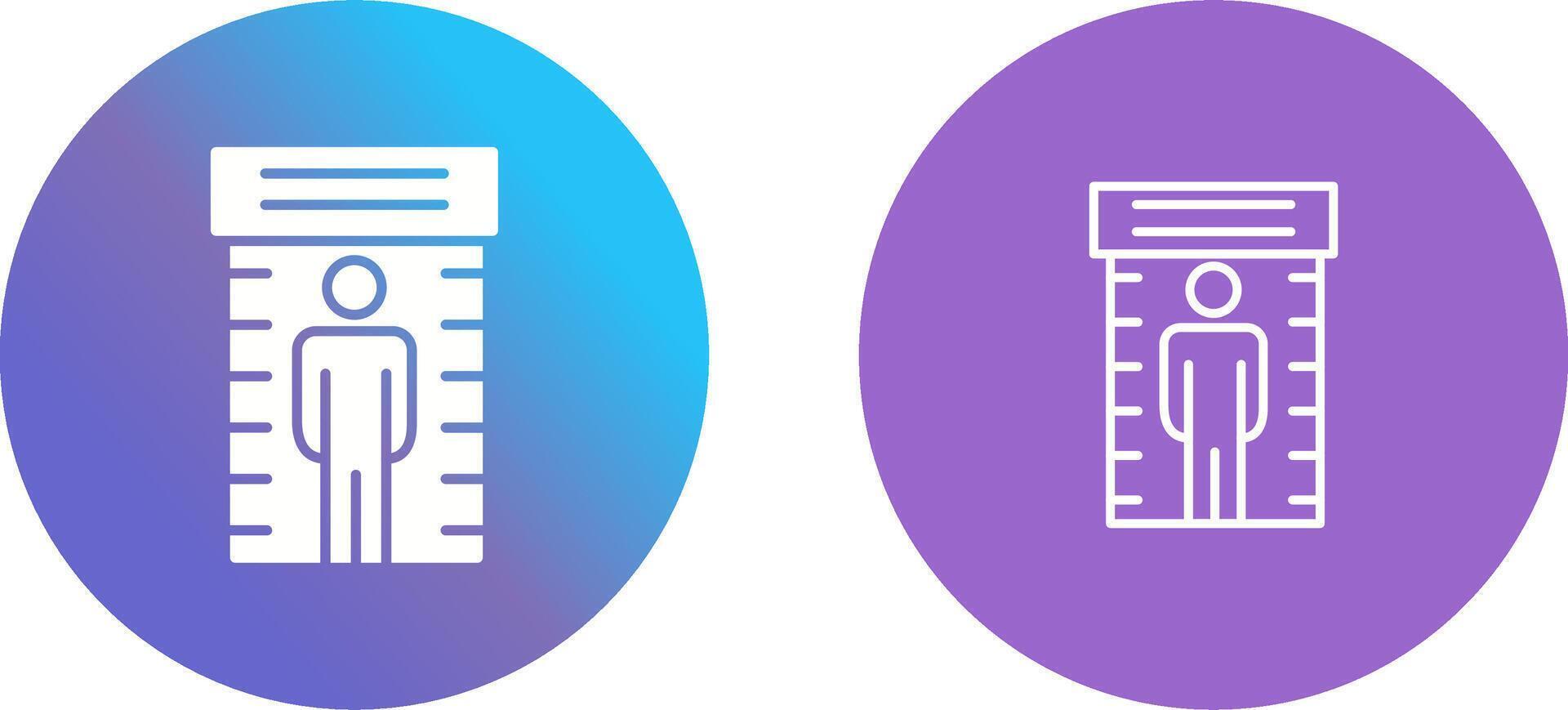 Metal Detector Icon Design vector