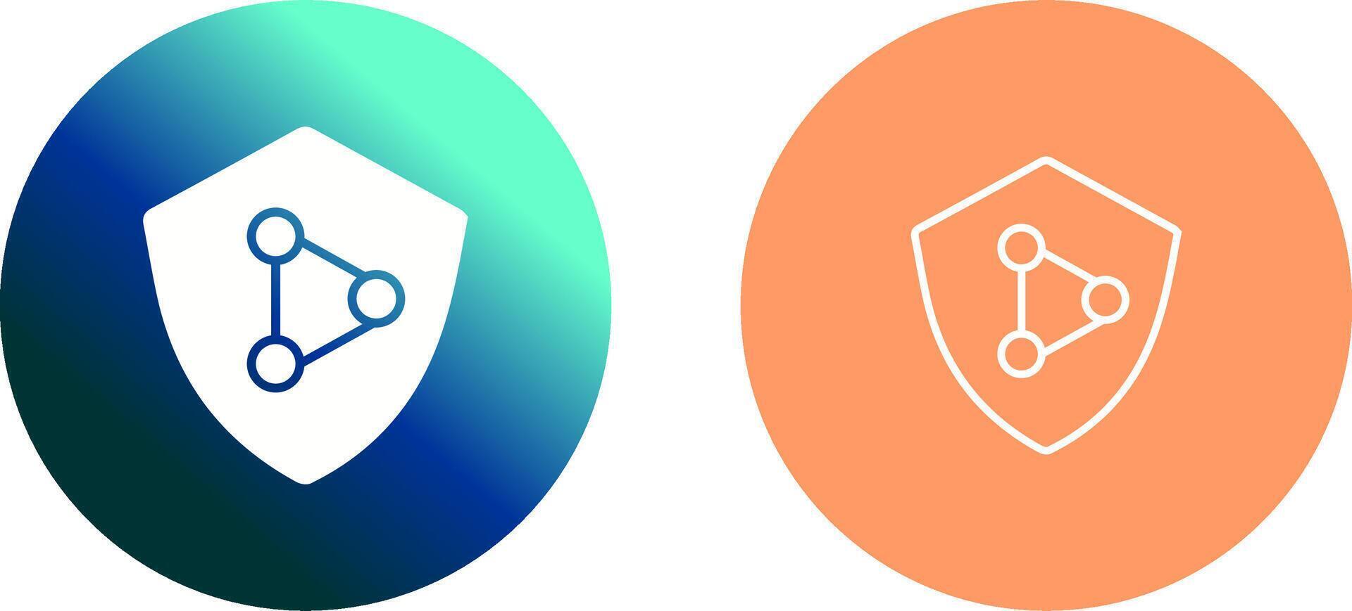 Network Protection Icon Design vector