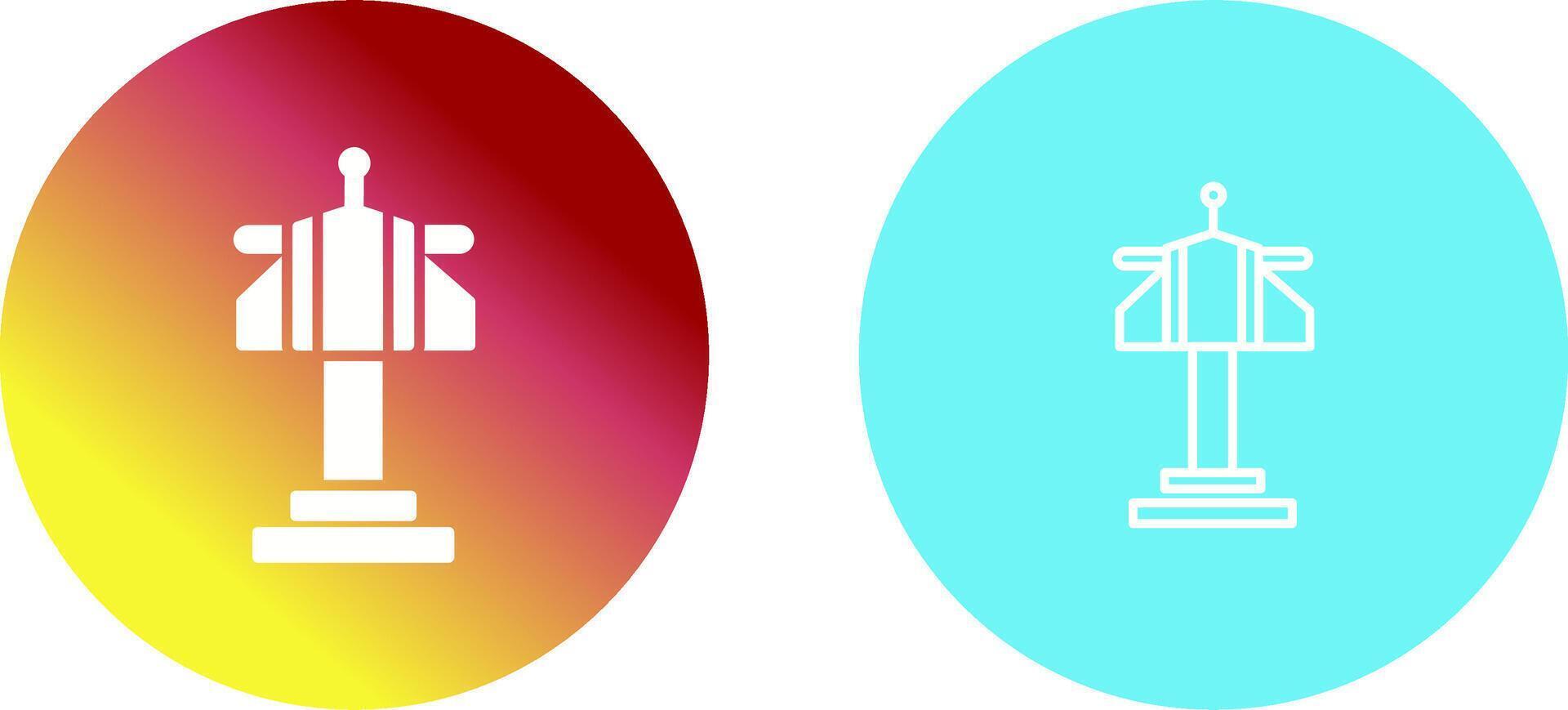 Air Control Tower Icon Design vector
