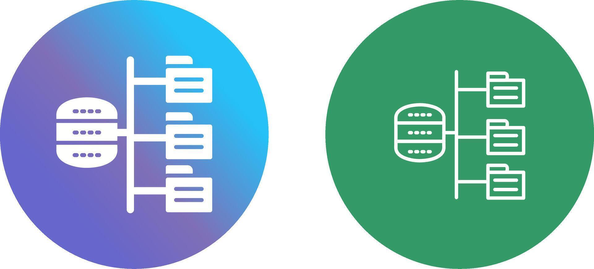 Data Structure Icon Design vector