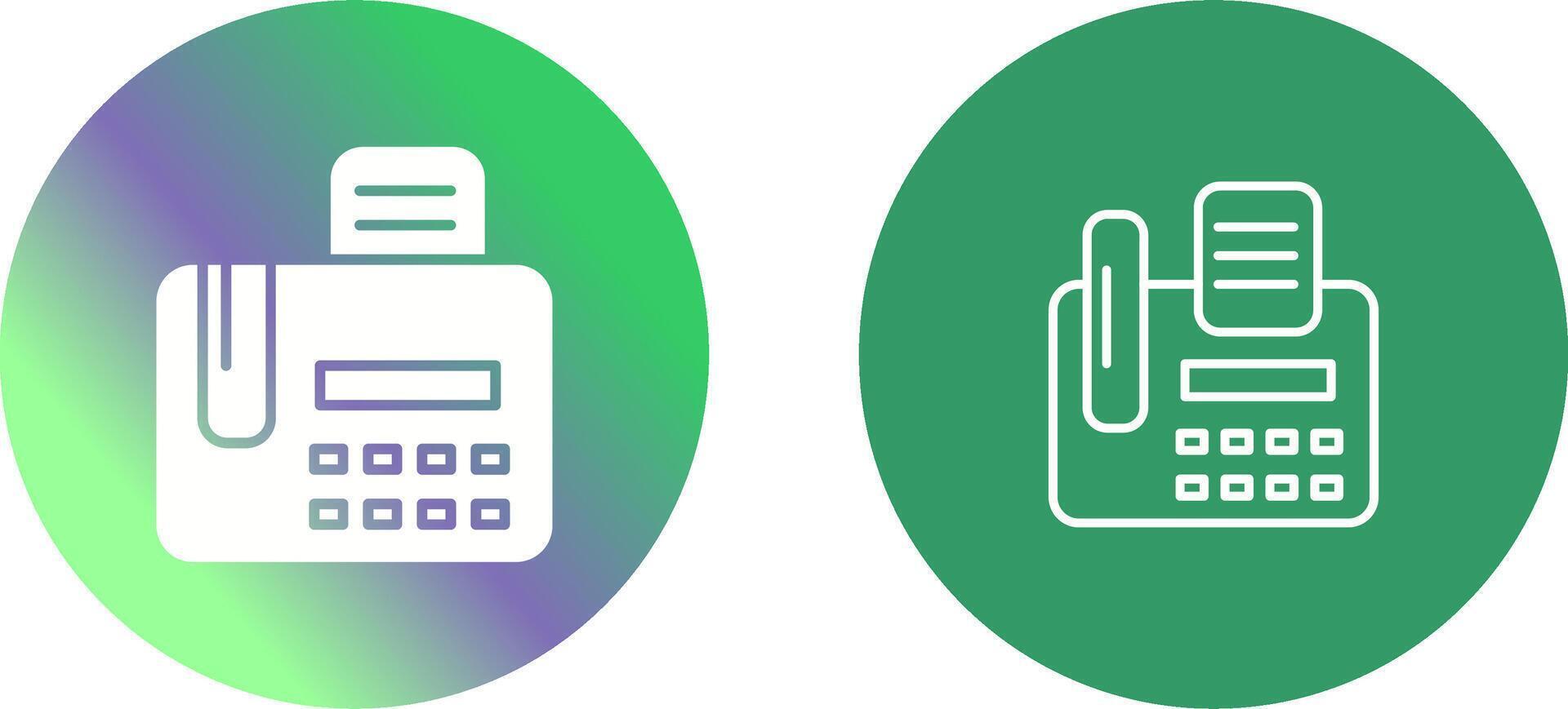 Fax Machine Icon Design vector