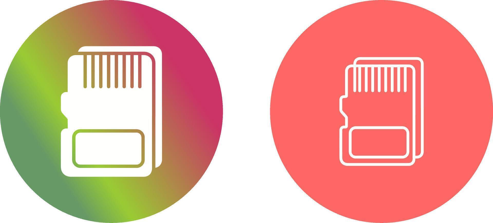 SD Card Icon Design vector