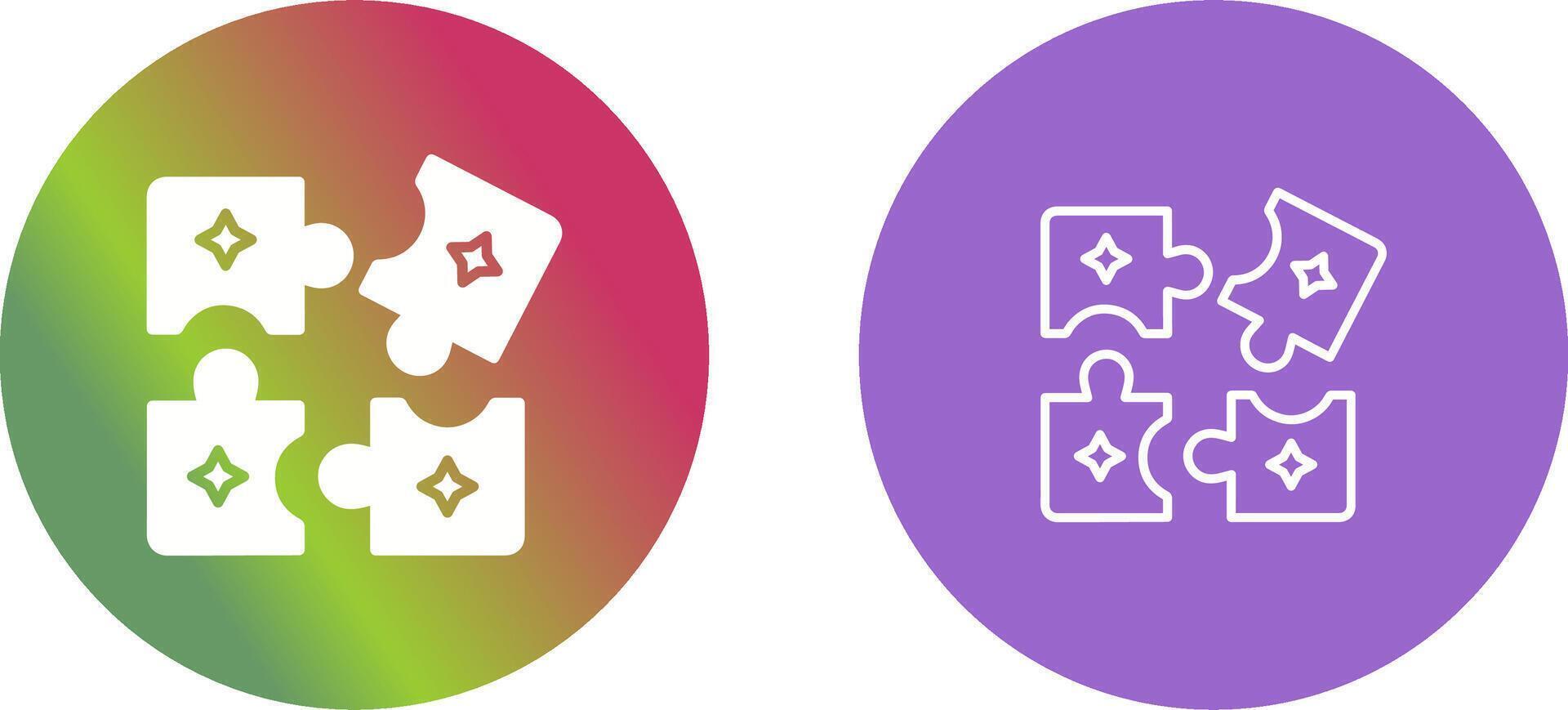 Puzzle Icon Design vector