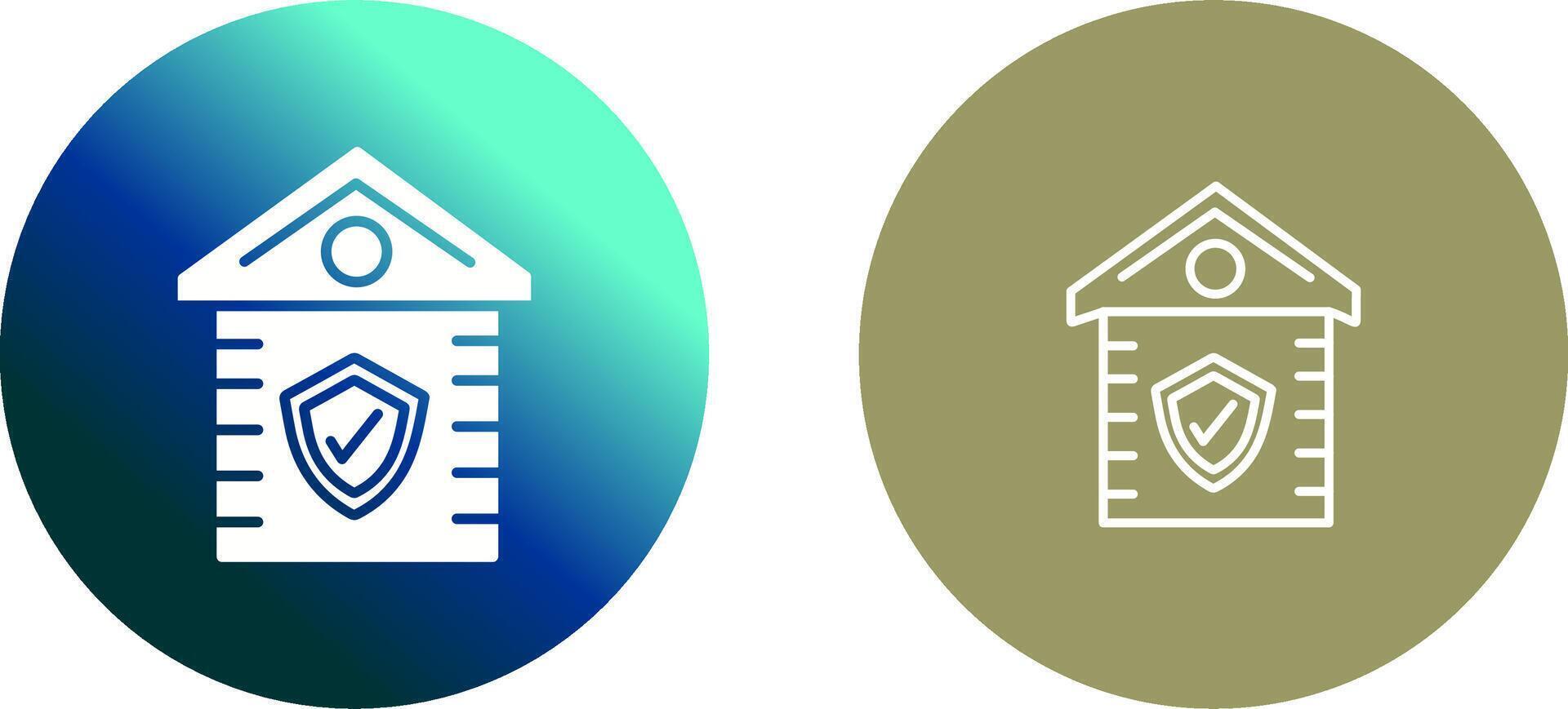 House Shield Icon Design vector