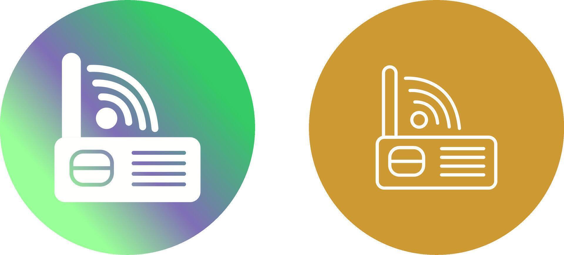 Modem Wifi Icon Design vector