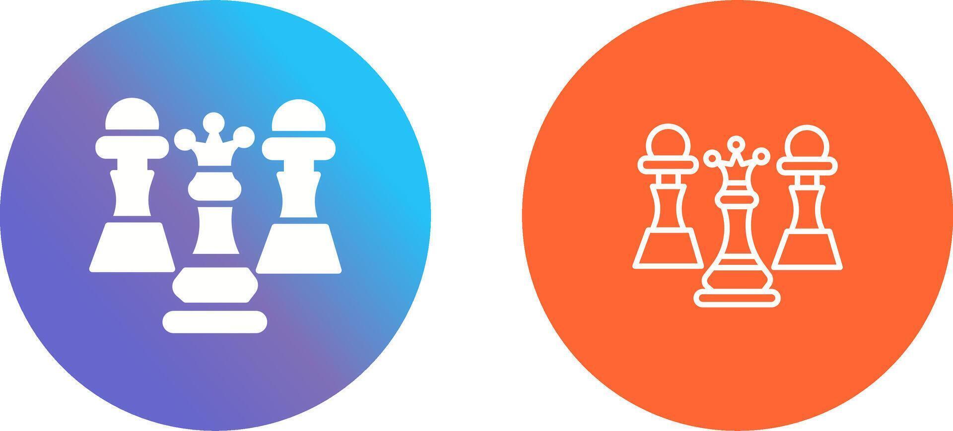 Chess Icon Design vector